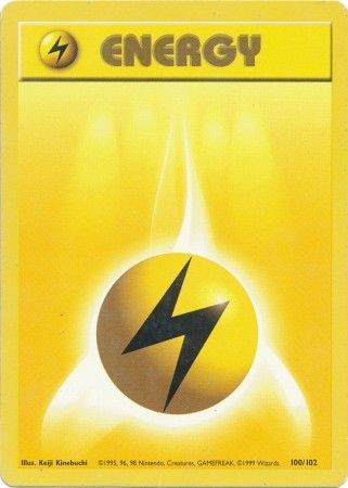 Lightning Energy 1999 Base Set Unlimited #100/102 Trading Card Near Mint