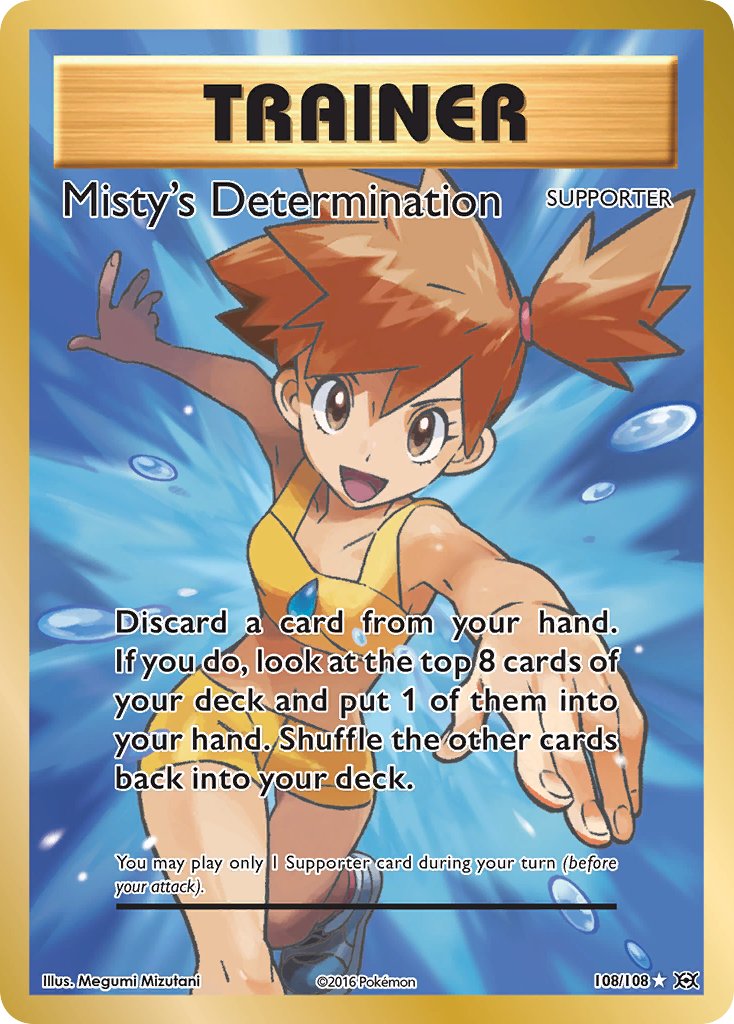 Misty's Determination #108/108 Evolutions 2016 Near Mint