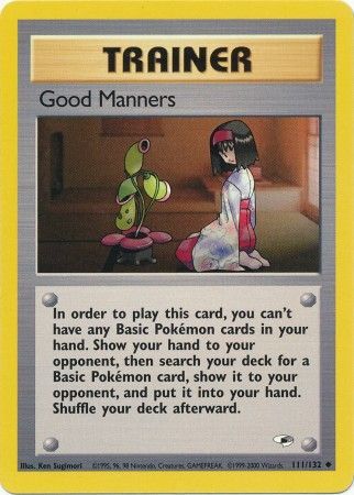 Good Manners 2000 Gym Heroes Unlimited #111/132 Trading Card Near Mint