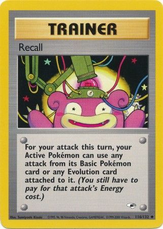 Recall 2000 Gym Heroes Unlimited #116/132 Trading Card Near Mint