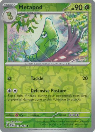 Metapod 2023 151 151 #011/165 Near Mint