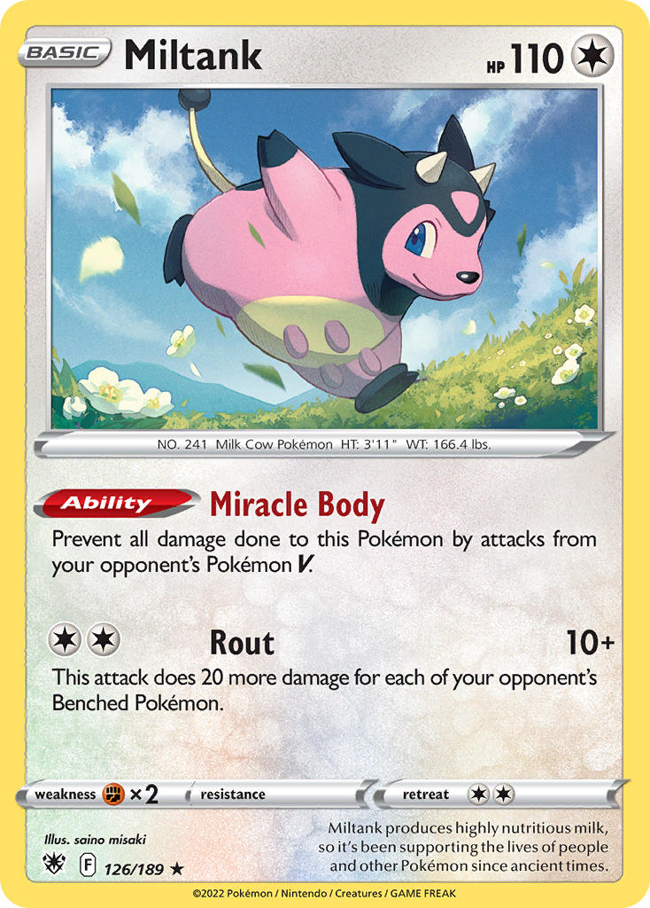 Miltank #126/189 Astral Radiance 2022 Near Mint