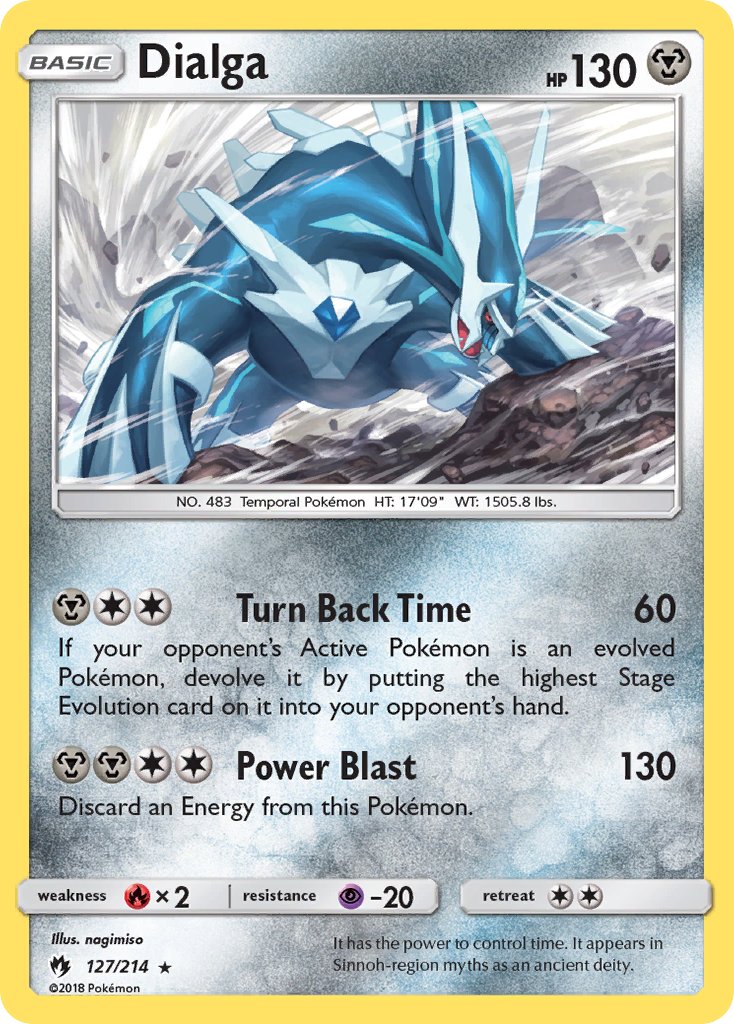 Dialga 2018 Truenos Perdidos Truenos Perdidos #127/214 Casi Nuevo