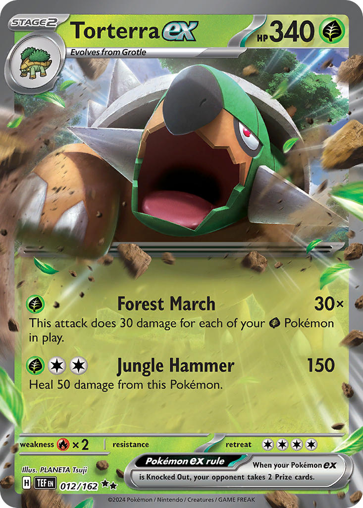 Torterra ex #012/162 Temporal Forces 2024 Near Mint