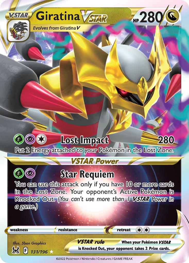 Giratina VSTAR #131/196 Lost Origin 2022 Near Mint
