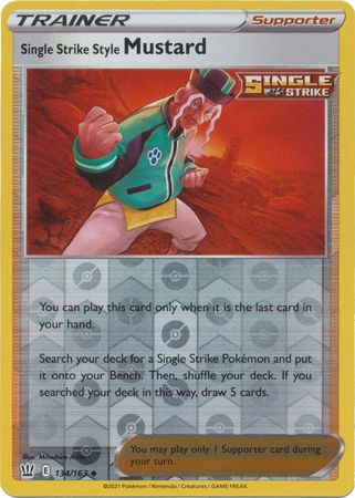 Single Strike Style Mustard #134/163 Battle Styles 2021 Near Mint