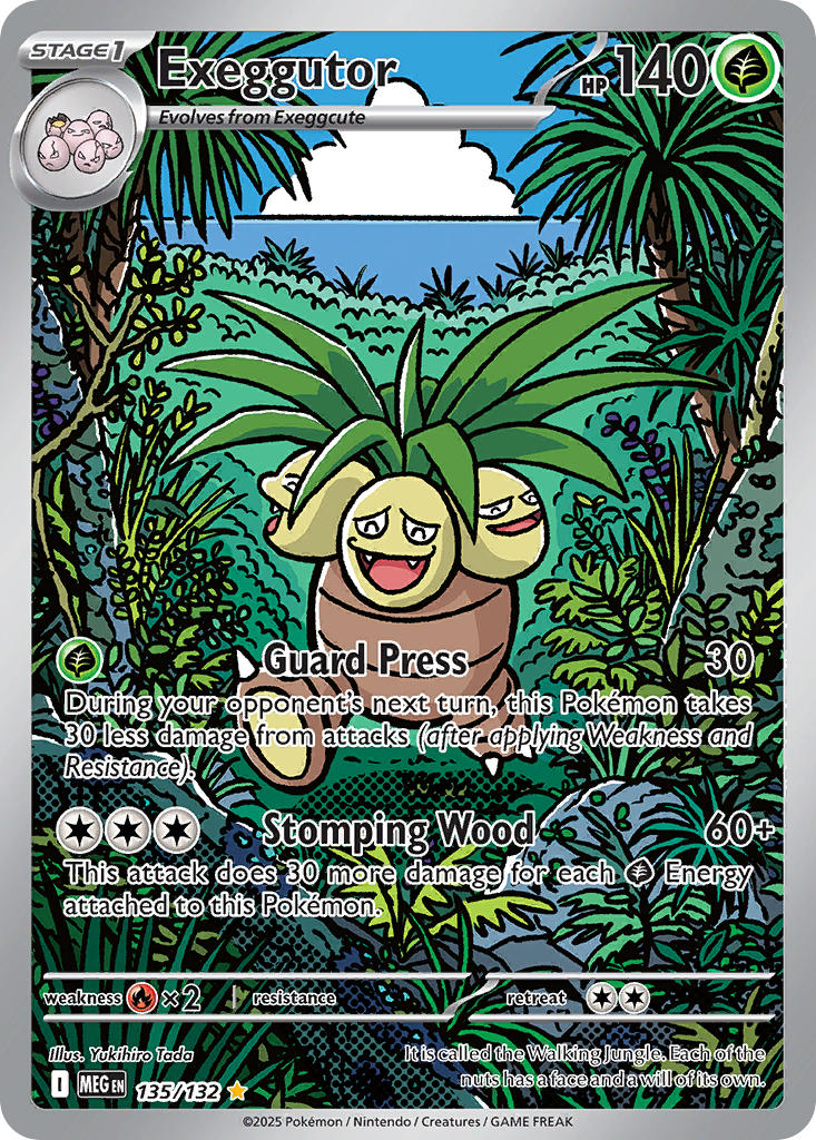 Exeggutor 2025 Mega Evolución Mega Evolución #135/132 Casi Nuevo
