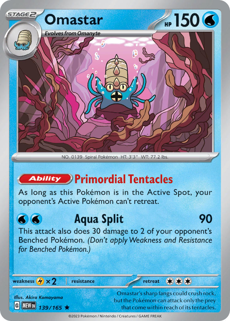 Omastar 2023 151 151 #139/165 Near Mint