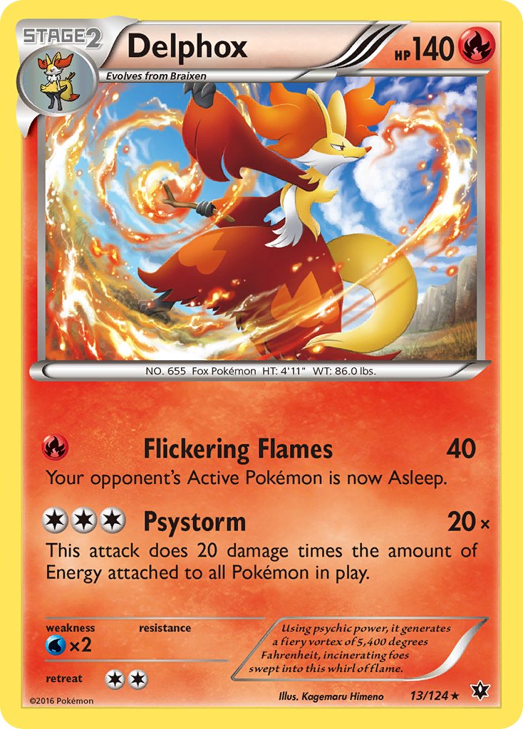 Delphox 2016 Destinos Enfrentados Destinos Enfrentados #13/124 Casi Nuevo