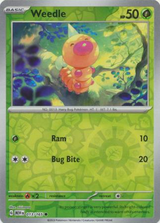 Weedle 2023 151 151 #013/165 Near Mint
