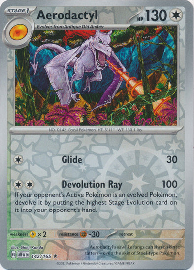 Aerodactyl 2023 151 151 #142/165 Casi Nuevo