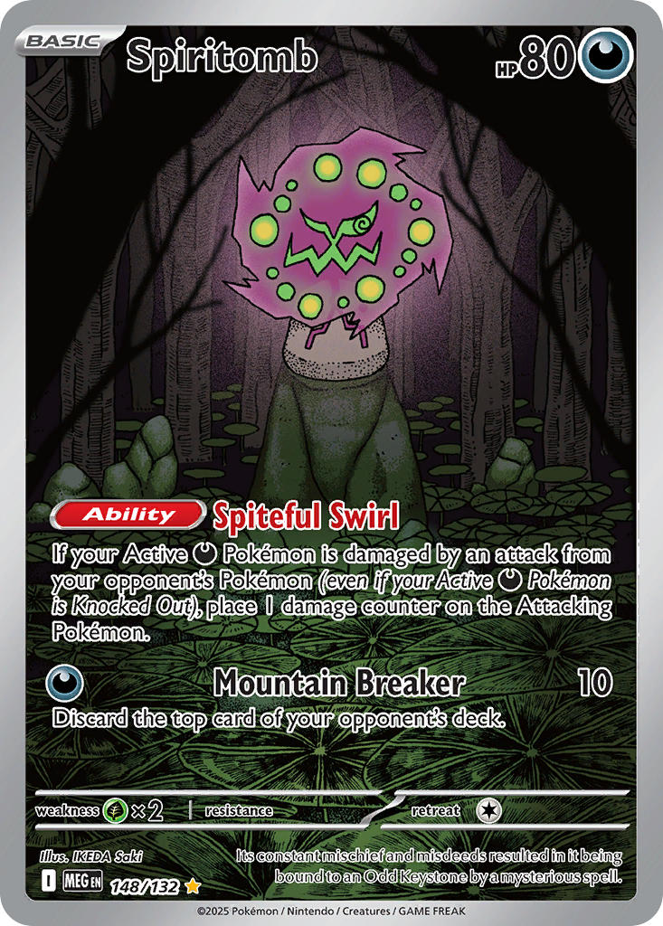 Spiritomb #148/132 Mega Evolución 2025 Casi Nuevo
