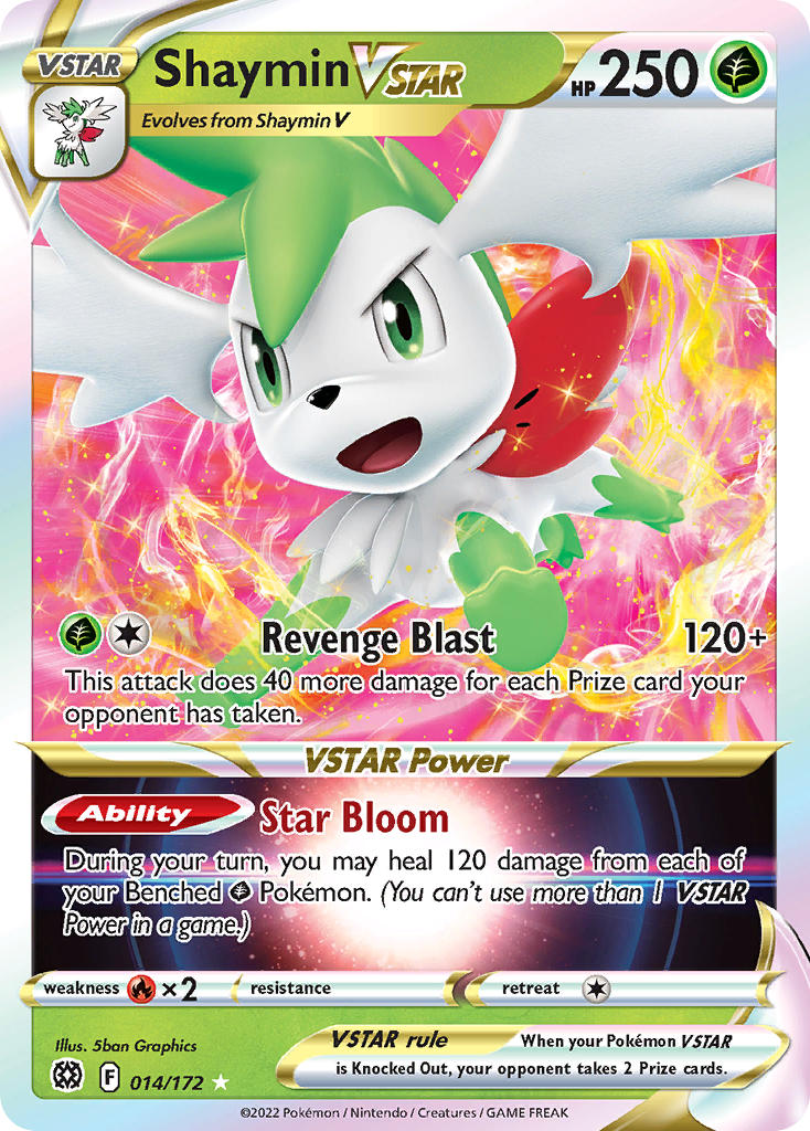 Shaymin VSTAR #014/172 Brilliant Stars 2022 Near Mint