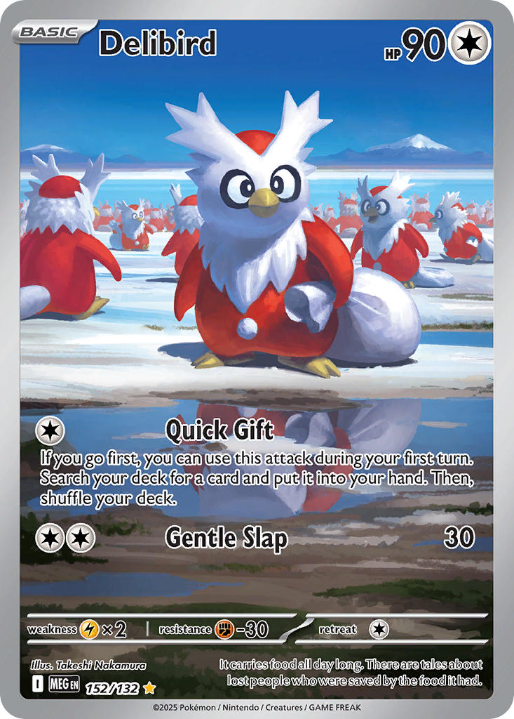 Delibird #152/132 Mega Evolution 2025 Near Mint