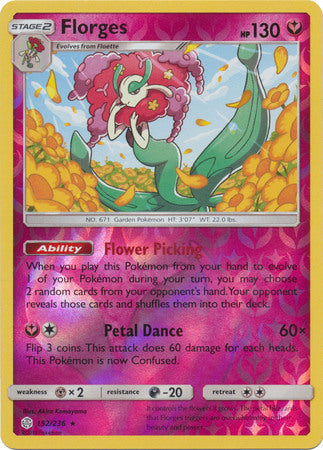 Florges 2019 Eclipse Cósmico Eclipse Cósmico #152/236 Casi Nuevo