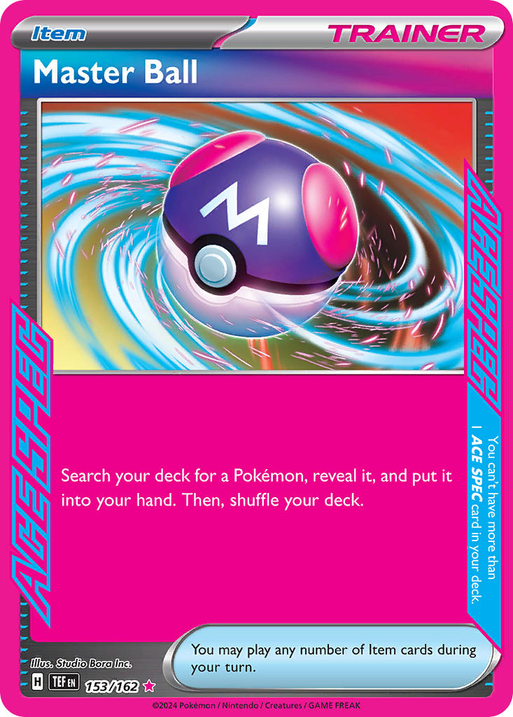 Master Ball #153/162 Temporal Forces 2024 Near Mint