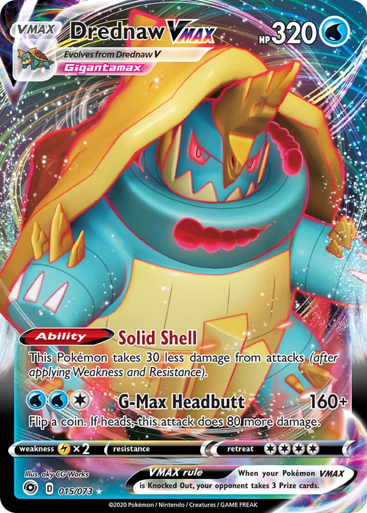Drednaw VMAX #015/073 Champion's Path 2020 Casi Nuevo