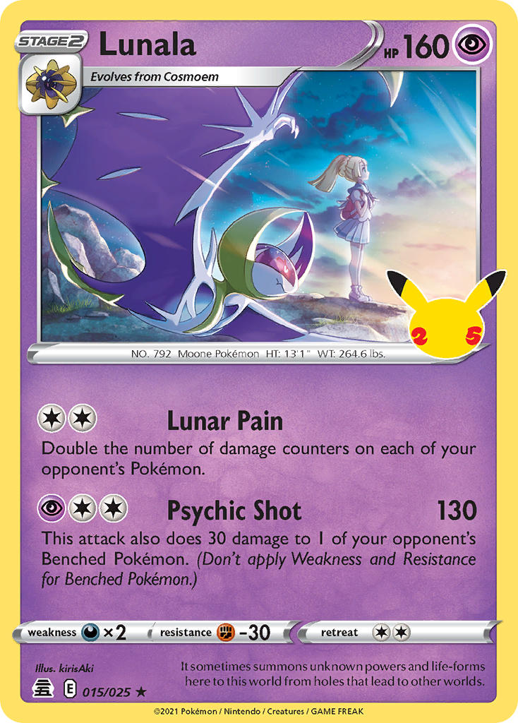 Lunala 2021 Celebrations Celebrations #015/025 Near Mint