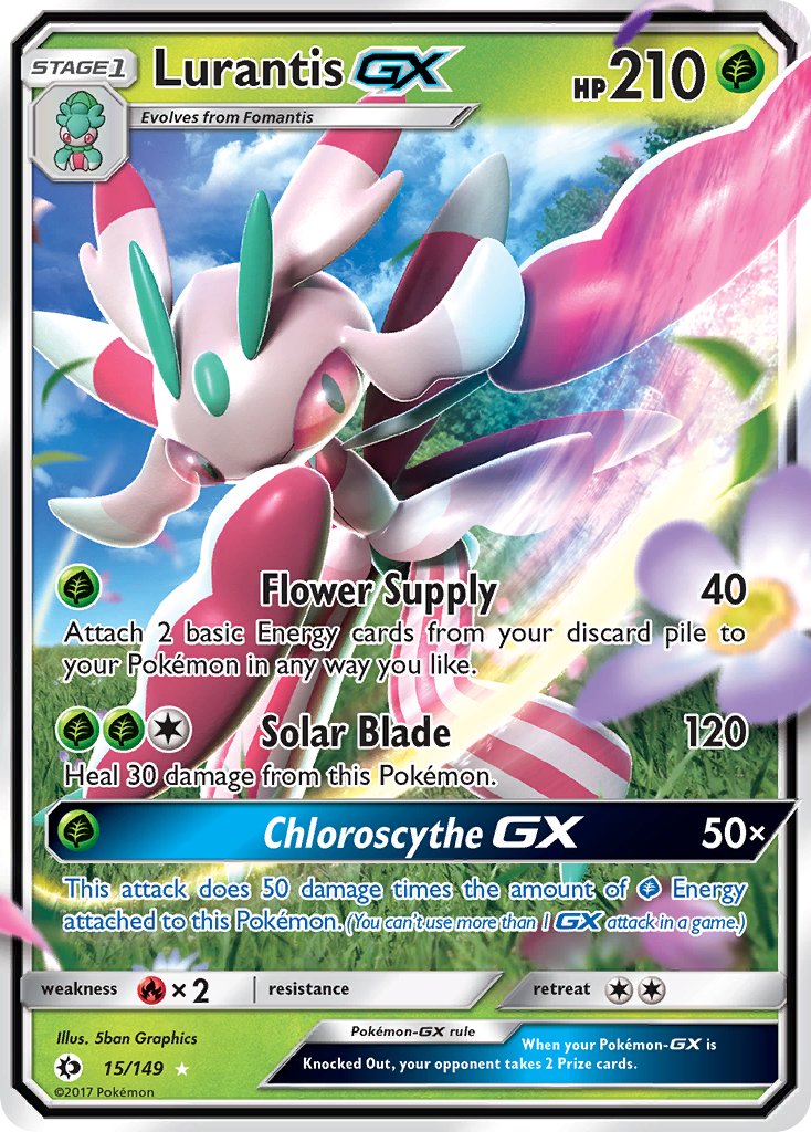 Lurantis GX #15/149 Sun & Moon 2017 Near Mint