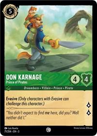 Don Karnage - Prince des Pirates #71 Lorcana Un Cœur vaillant - NM