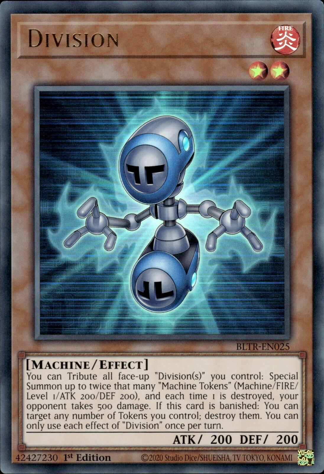 Division BLTR-EN025 YuGiOh Battles of Legend: Terminal Revenge NM