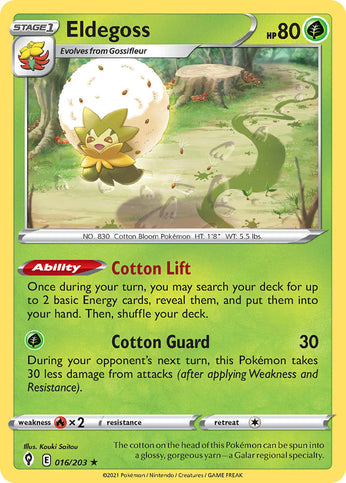 Eldegoss #016/203 Evolving Skies 2021 Near Mint