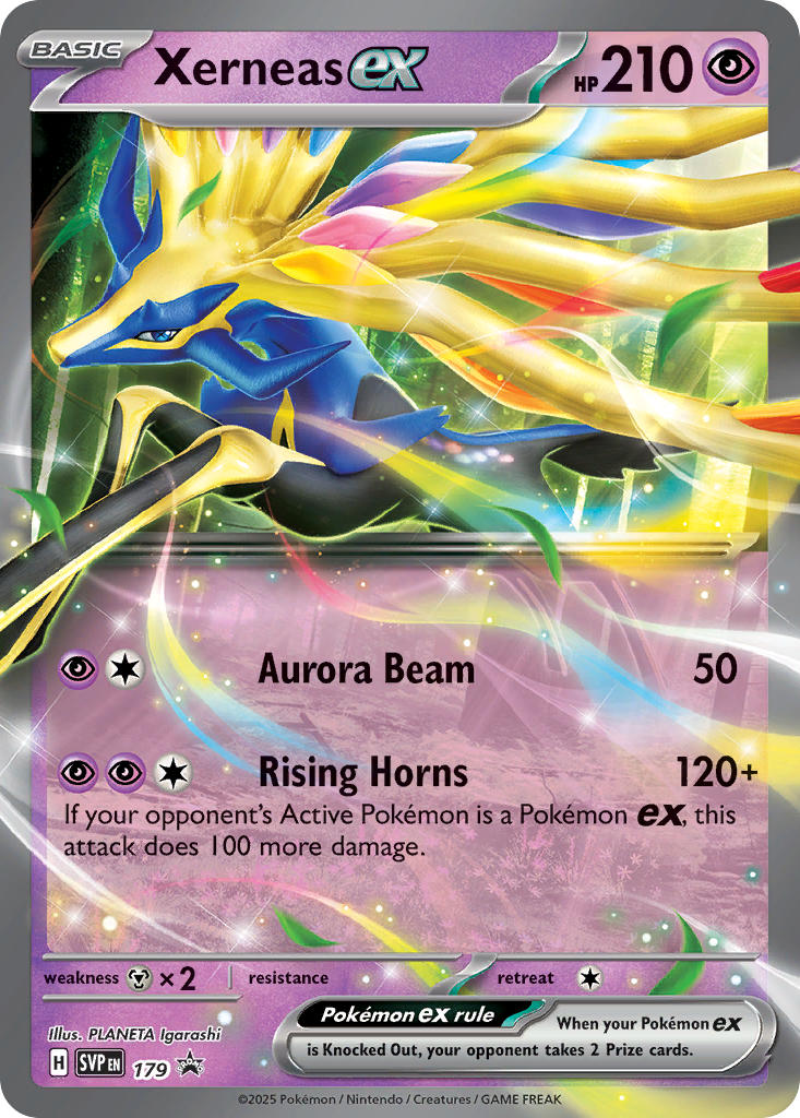Xerneas ex #179 SVP Black Star Promo 2025 Near Mint