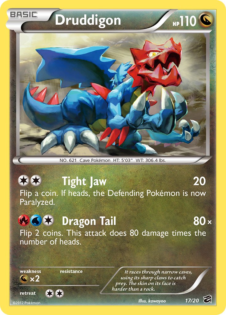 Druddigon 2012 Bóveda Dragón Bóveda Dragón #17/20 Casi Nuevo