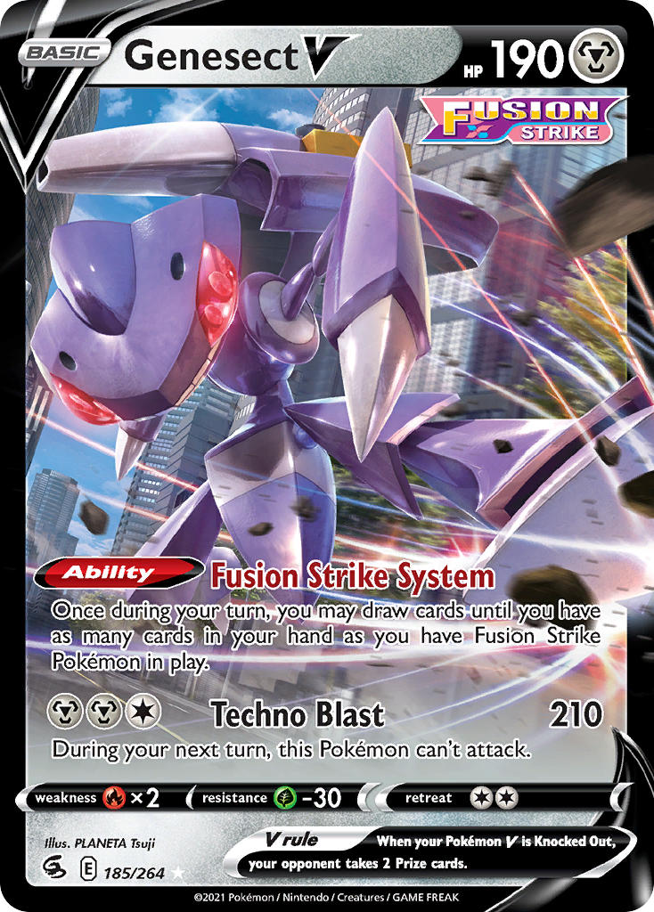 Genesect V #185/264 Poing de Fusion 2021 Quasi neuf