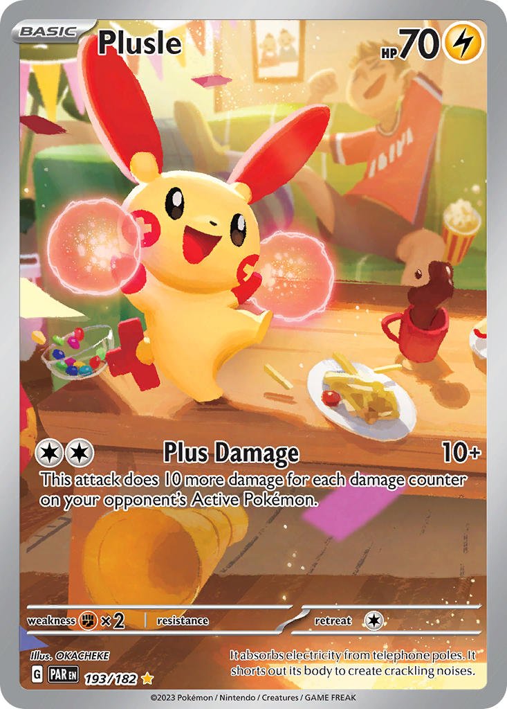 Plusle #193/182 Paradox Rift 2023 Near Mint