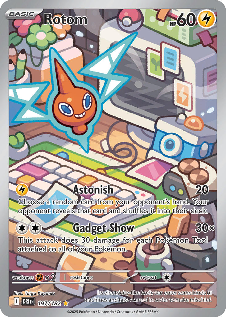 Rotom #197/182 Destined Rivals 2025 Near Mint
