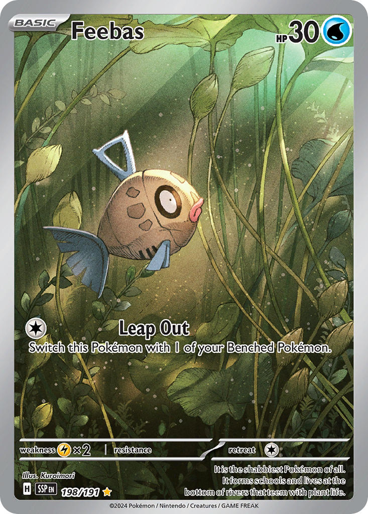 Feebas 2024 Surging Sparks Surging Sparks #198/191 Near Mint