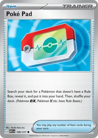 Poké Pad #198/217 Héroes Ascendidos 2026 Casi perfecto