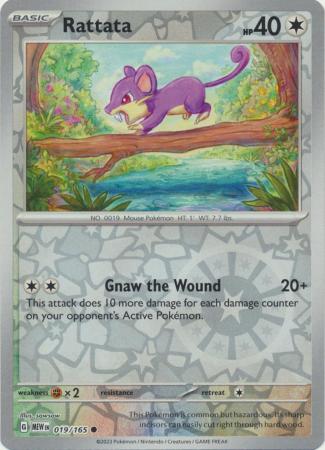 Rattata 2023 151 151 #019/165 Casi Nuevo
