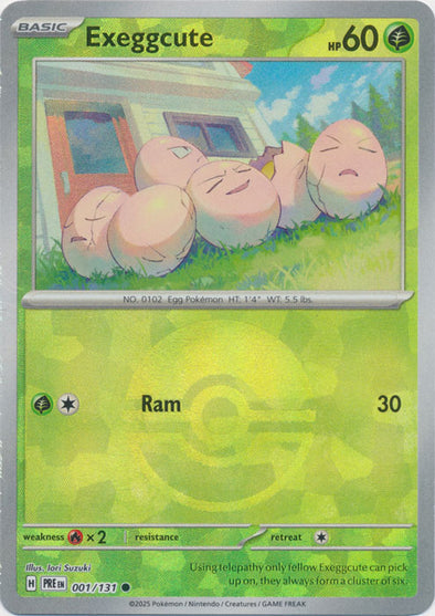 Exeggcute 2025 Evoluciones Prismáticas Evoluciones Prismáticas #001/131 Casi Nuevo