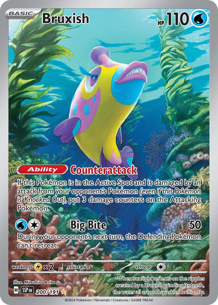Bruxish 2024 Surging Sparks Surging Sparks #200/191 Near Mint