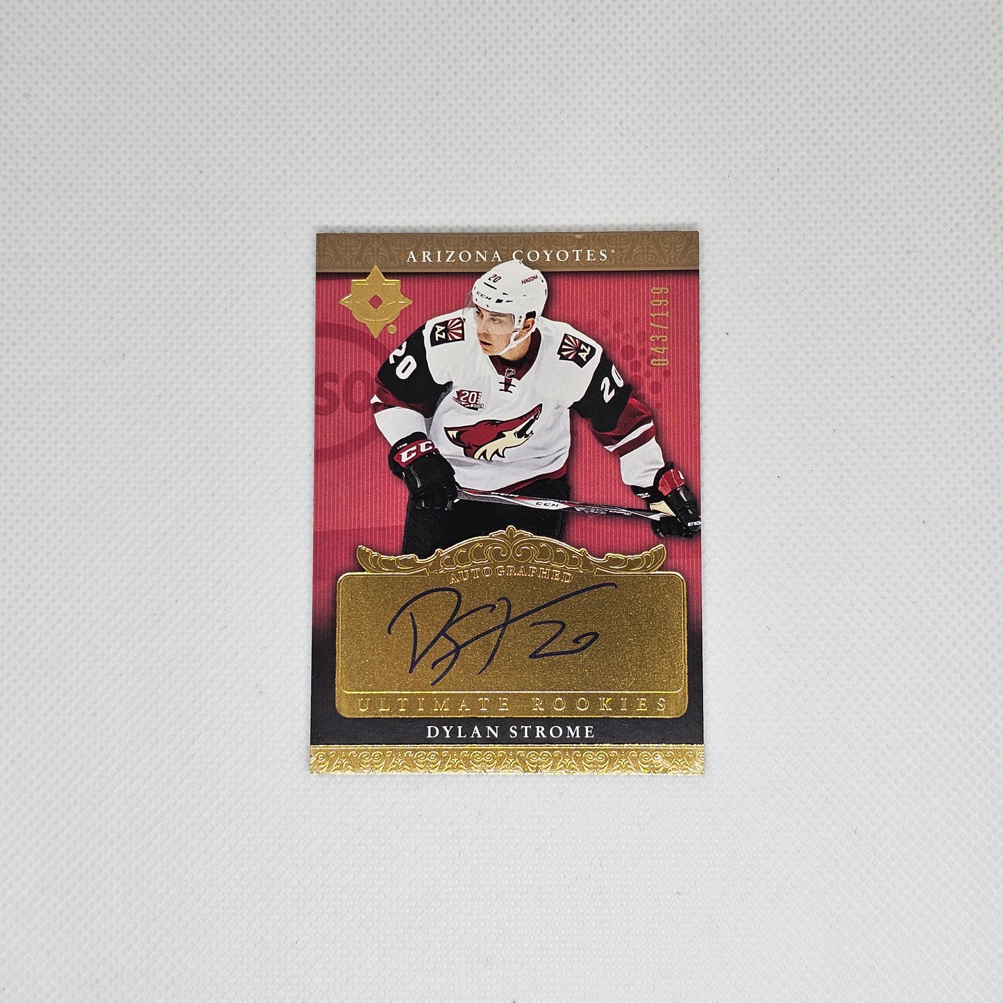 Collection Ultime 2016-17 - Rétro Recrue Auto 2006-07 #RRA-DS - Tier 1 - Dylan Strome 43/199 - NM