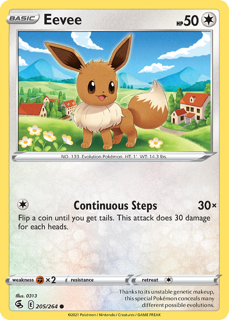 Eevee #205/264 Fusion Strike 2021 Near Mint