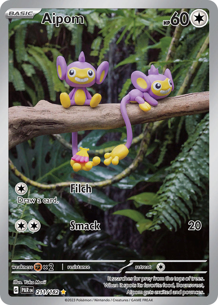 Aipom #211/182 Paradox Rift 2023 Near Mint