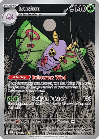 Dustox #220/217 Ascended Heroes 2026 Near Mint