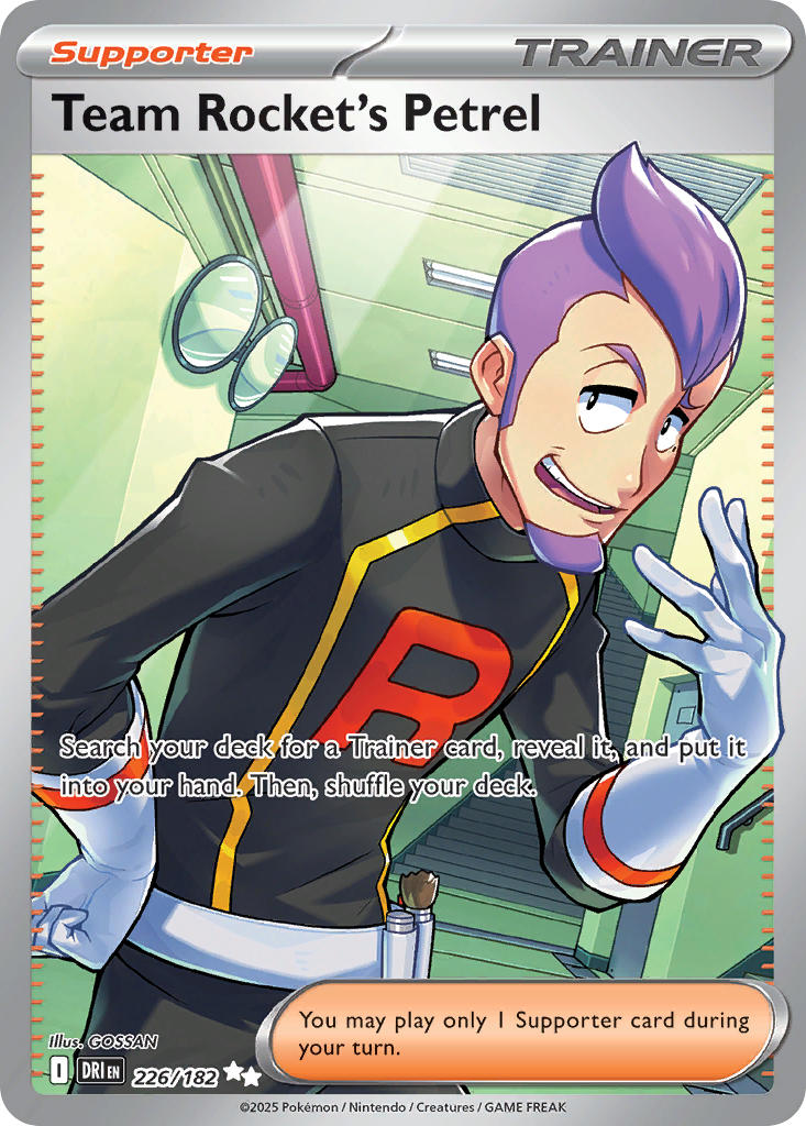 Team Rocket's Petrel #226/182 Destined Rivals 2025 Near Mint