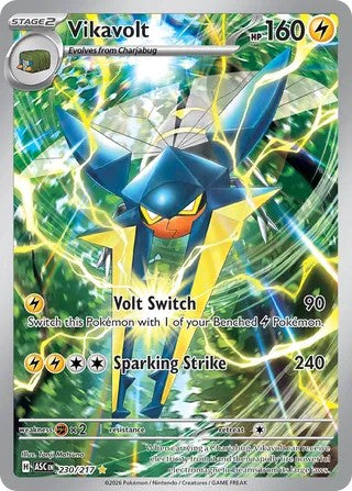 Vikavolt #230/217 Ascended Heroes 2026 Near Mint