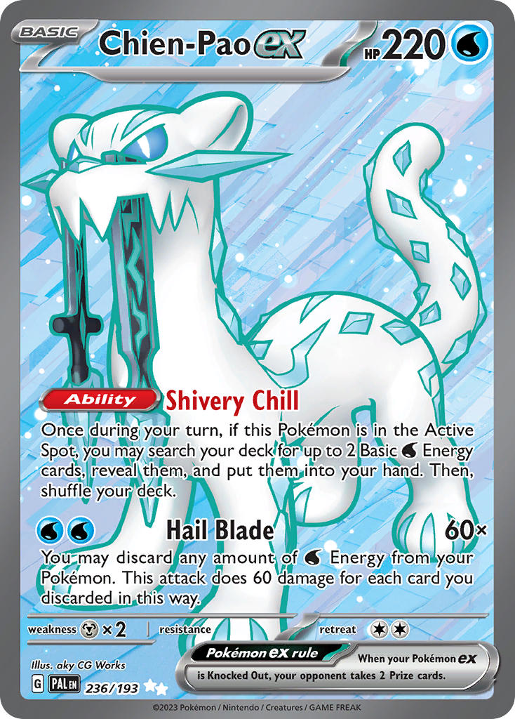 Chien-Pao ex #236/193 Evoluciones en Paldea 2023 Casi Nuevo