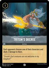 Triton's Decree #199 Lorcana Ursula's Return - NM