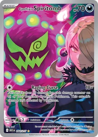 Cynthia's Spiritomb #244/217 Ascended Heroes 2026 Near Mint
