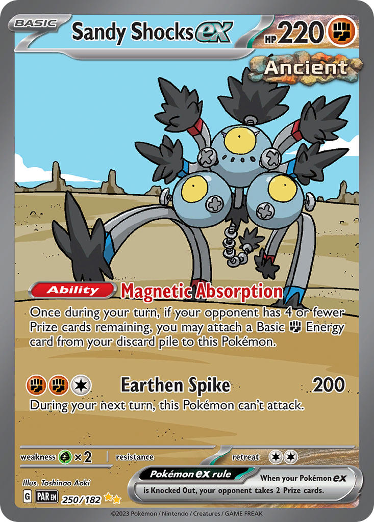 Sandy Shocks ex #250/182 Paradox Rift 2023 Casi Nuevo