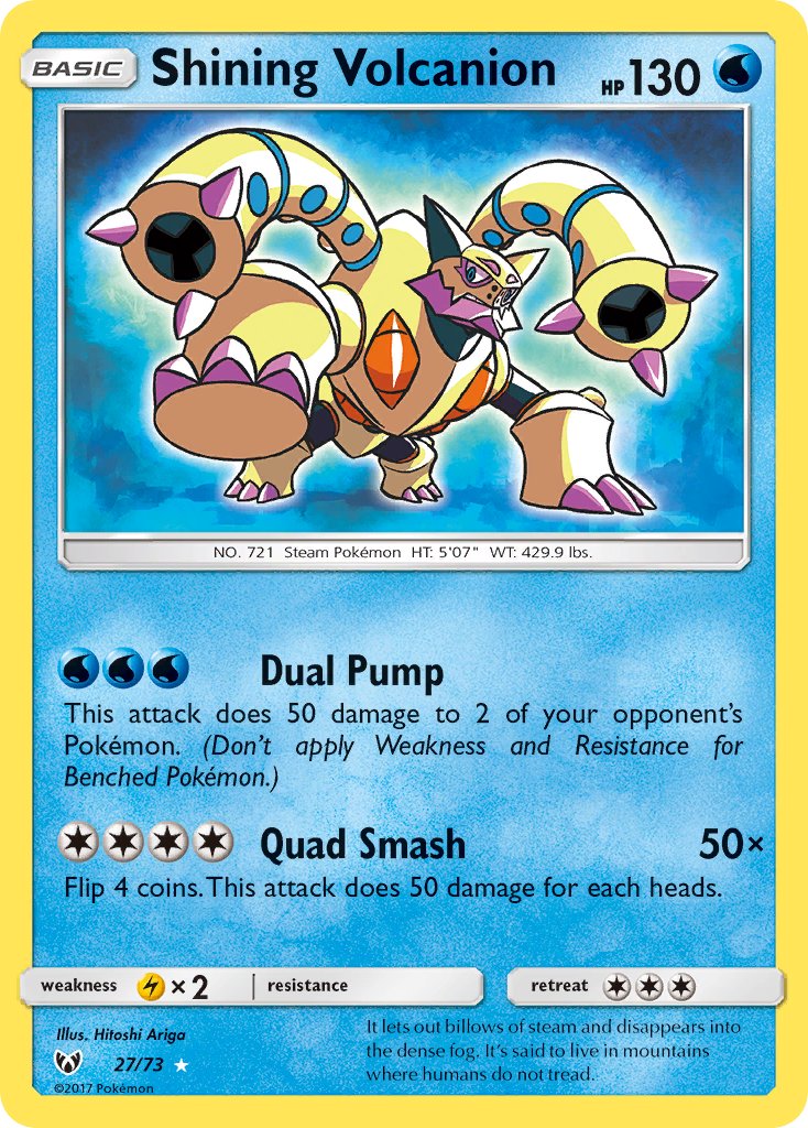 Volcanion Brillante 2017 Leyendas Brillantes Leyendas Brillantes #27/73 Casi Nuevo