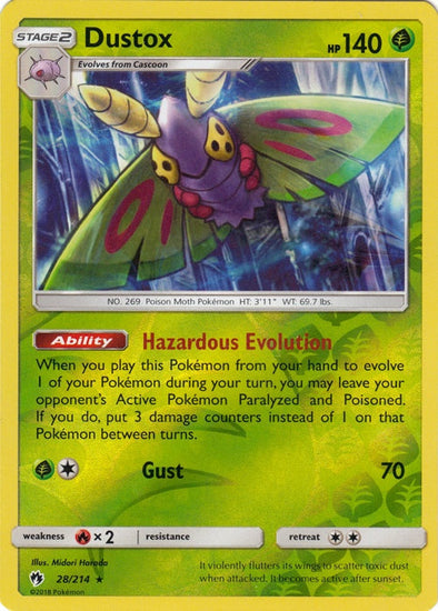 Dustox 2018 Lost Thunder Lost Thunder #28/214 Near Mint