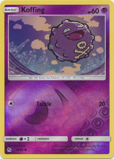 Koffing 2019 Hidden Fates Hidden Fates #28/68 Near Mint