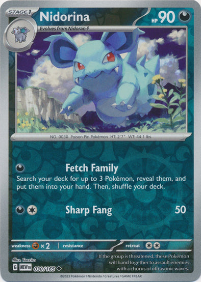 Nidorina 2023 151 151 #030/165 Near Mint